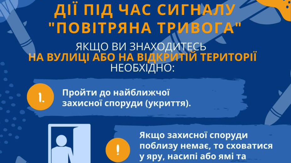Нагадуємо правила  поведінки під  час повітряної тривоги, щоб убезпечити себе і близьких