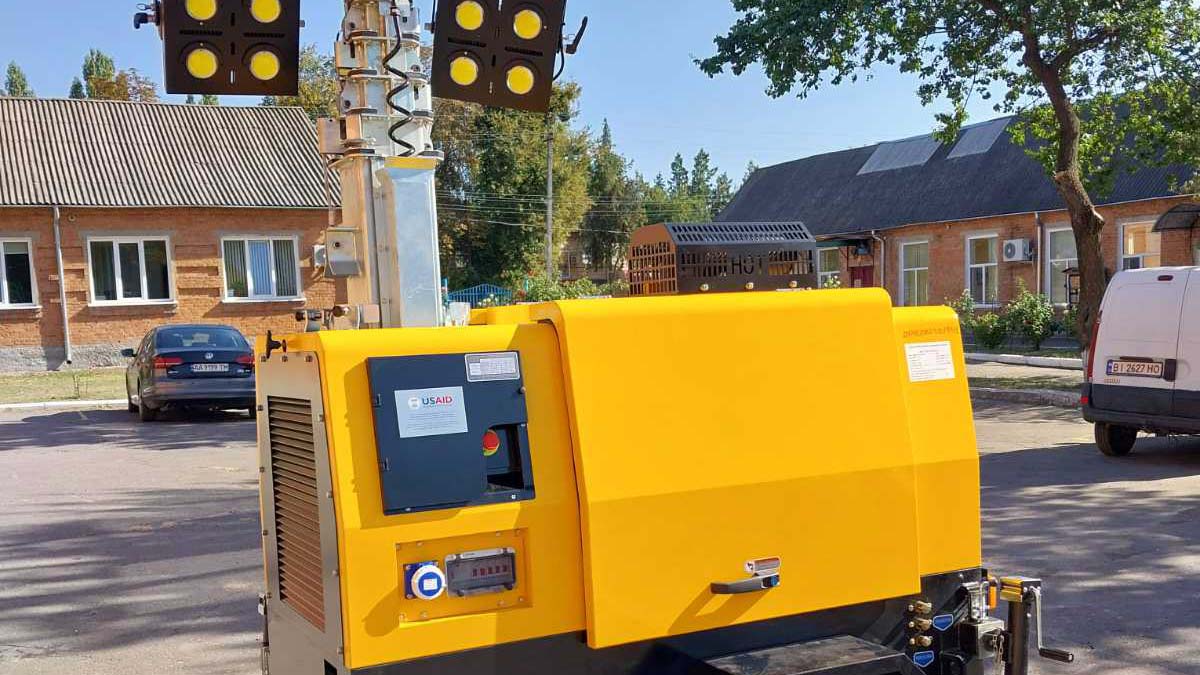 Освітлювальна вежа від проєкту USAID «ГОВЕРЛА»